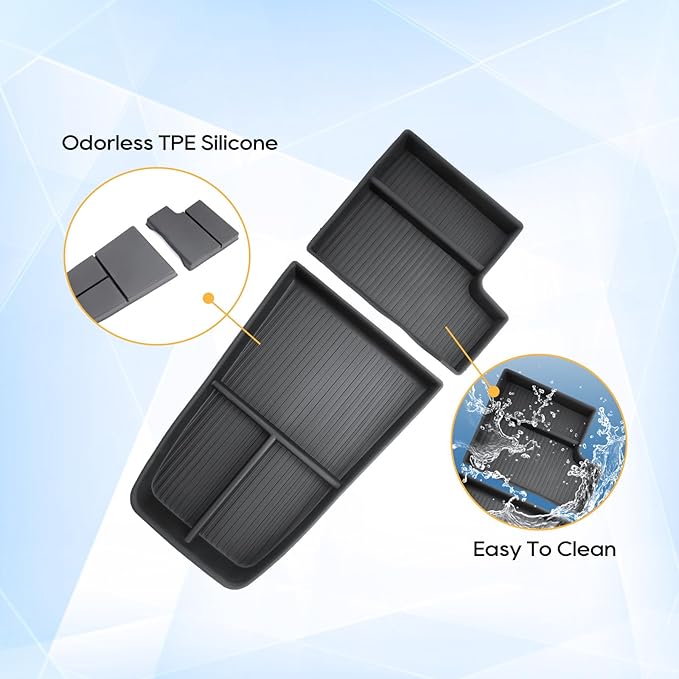 LFOTPP for BMW X1 U11 Center Console Organizer for 2023 2024 2025 2026 BMW X1 U11 Middle Armrest Storage Tray Insert, OEM Fit, Non-Slip Waterproof Interior BMW X1 U11 Accessories