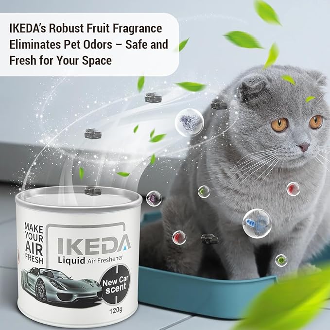 Car Air Freshener: New Car Scent Liquid Cans | Odor Elimination | Smoke Smell Remover | Strong Long-Lasting Fragrance | For Auto Home | 4.23 oz | 1 pack
