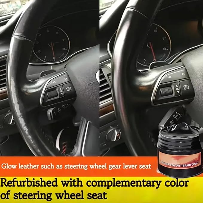 Car Interior Restorer, Steering Wheel Repair Paste, Automotive Restoration Gel with Protective Feature, Dashboard and Trim for Vehicle Use, Leather and Repair Paste with Simple Application