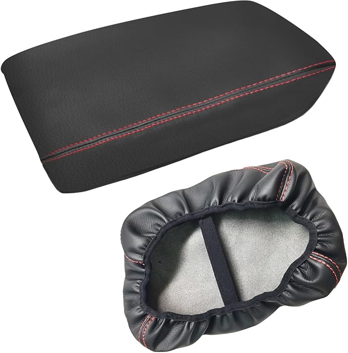 Compatible with Center Console Armrest Cover for Honda CRV 2022 2023 2024 2025 Leather Arm Rest Storage Box Lids Cushion Protector Pad