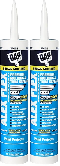 DAP 209734 Alex Flex Premium Sealnt White, 10.1 oz (Pack of 2)