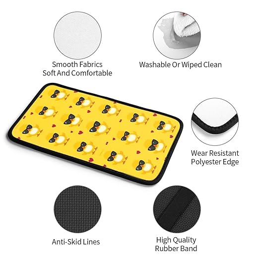 Cute Baby Ducks Car Auto Armrest Cushion Cover Accessories Center Console Seat Box Pad Protector Universal Decoration for Most Vehicle SUV Truck