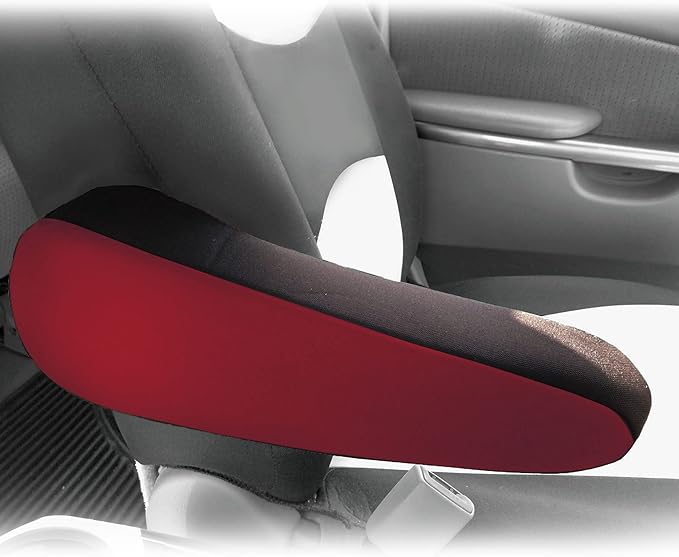 FH Group Flat Cloth Fabric Armrest Cover Semi-Universal Fit, One Pair Black