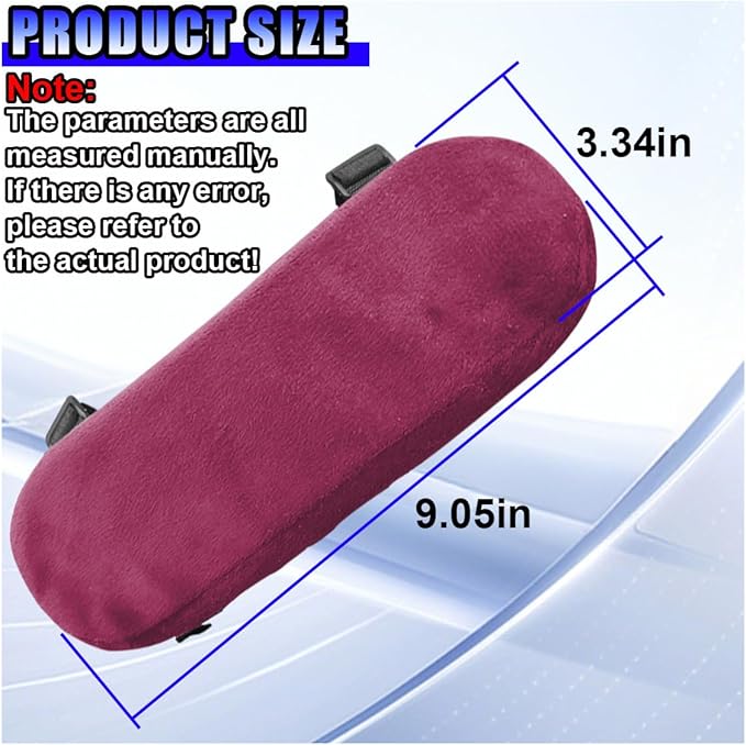 2PCS Car Elbow Pad Arm Rest Cover, Soft Armrest Cushion Pad for Arm Comfort Support, Anti-Scratch Auto Armrest Pillow Protector, Universal Car Interior Accessory for Most Vehicles (Purple)