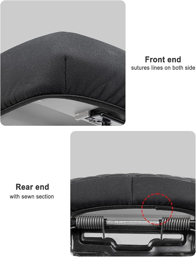 KBH Center Console Armrest Cover for Toyota Camry 2007 2008 2009 2010 2011, Middle Console Lid Protector, Arm Rest Pad Accessories, Anti-Scratch, Vinyl Leather, Black