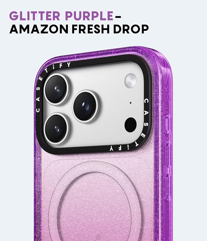 CASETiFY Impact iPhone 17 Case [Slim/Compatible with Magsafe / 8.2 ft. 4X Military Grade Drop Protection] - Travel Time - Clear Black
