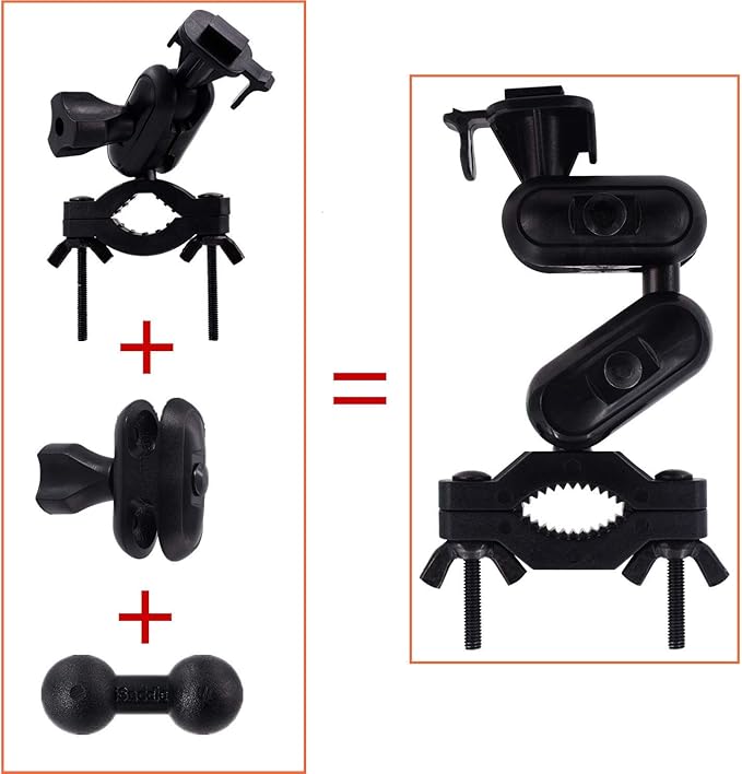 Dash Cam Mirror Mount Holder - Professional Rearview Mirror Dash Cam Mount with Various Joints fits Yi/Rove/Rexing/Falcon/Old Shark/VANTRUE/KDLINKS/WheelWitness On-Dash Mounted Cameras