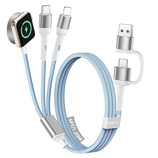 Blue 4ft Multi Charging Cable
