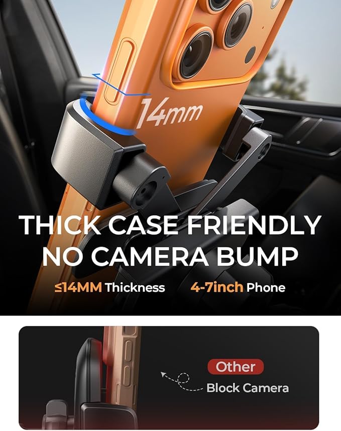 AINOPE Car Vent Phone Mount Holder for iPhone 17 Pro Max Car Mount [Drop-in Grip] Phone Holders for Your Car Air Vent Interior Accessories Gifts for Men for iPhone 17 Pro Max 16 15 14 Galaxy S26