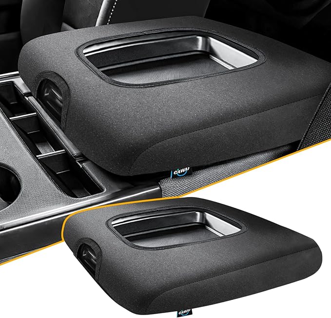 Center Console Cover Compatible with Chevy Silverado 2014 2015 2016 2017 2018 with 40/20/40 Jump Seat Console, Armrest Cover Protector for Middle Console, Car Accessories