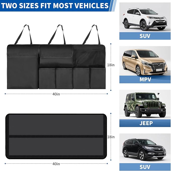 Car Trunk Organizer Backseat Hanging Organizer with Storage Pockets for Subaru Crosstrek, Forester, Outback, Ascent 2000-2024 2025 Car Accessories