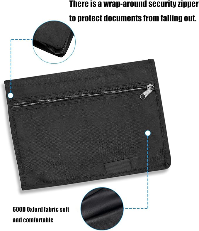 Long-lasting Oxfords Vehicle Organiser With Multiple Pockets For Auto Documents Cards & Office Accessories Storage Car Glove Box Organiser