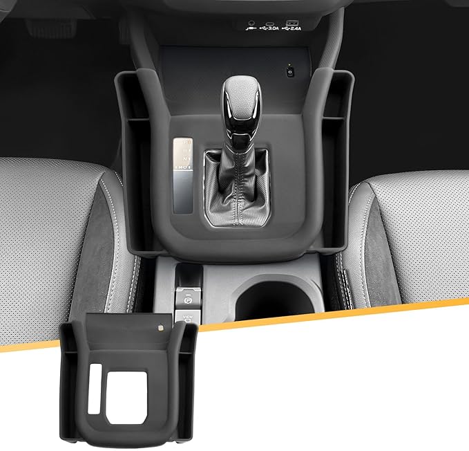 LFOTPP 2026 Forester Center Console Organizer - for 2025 2026 Subaru Forester(Premium/Sport/Limited/Touring)-Gear Shift Cover Silicone Tray for 2025 Forester Accessories (Not for Base & Wildness)