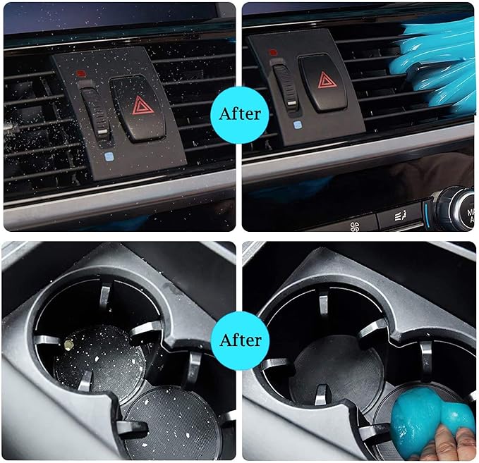 COLORCORAL Car Cleaning Gels 4-Pack,Universal Auto Detailing Tools Car Interior Cleaner Putty, Dust Cleaning Mud for PC Tablet Laptop Keyboard, Camera, Printers, Calculator (4Pack)