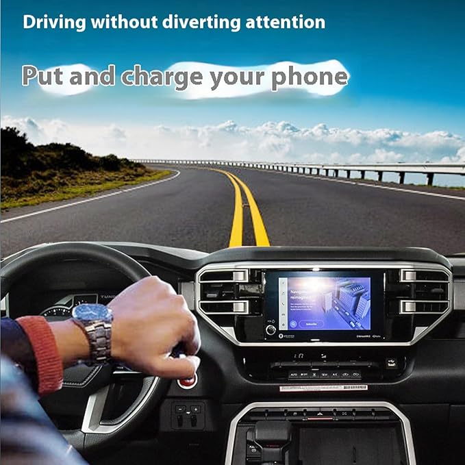 for Toyota Tundra Sequoia 2022-2024 Car Center Console Phone Charger Fast Wireless Charger Charging Plate Charging Holder