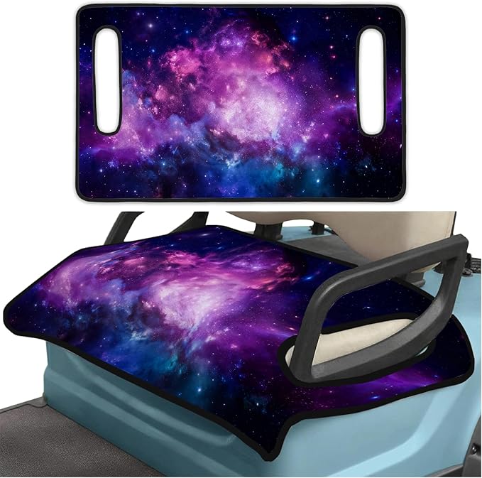 Golf Cart Seat Covers, Pulple Sky Golf Cart Seat Towel Blanket Club Car for Golf Lover, Golf Cart Accessories, Keep Seat Comfortable and Cool for 2-Seat Golfs Carts, Gifts for Christmas Thanksgiving