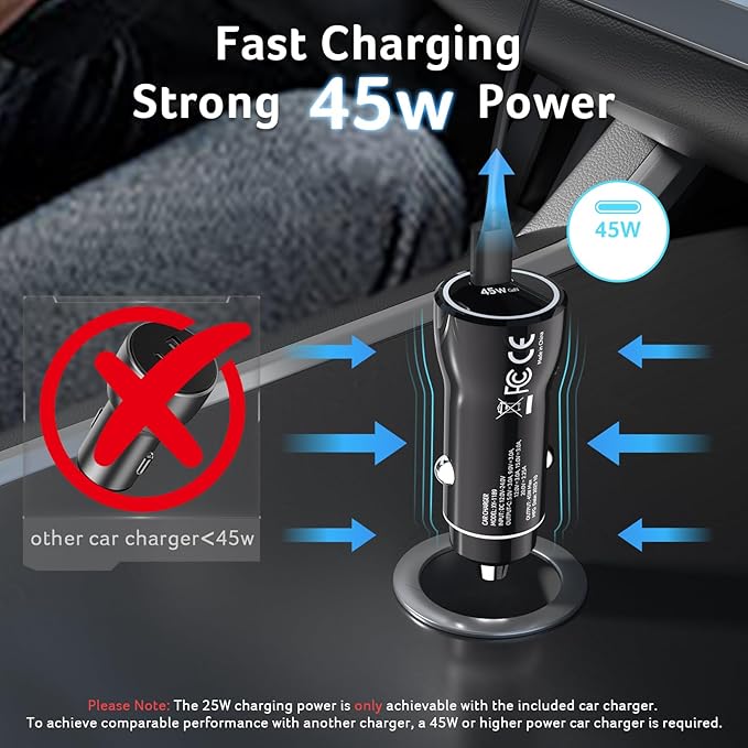 Acer Gadget Qi2.2 25W for MagSafe Car Mount Charger,Wireless Car Charger with Cooling Fan & Backlight,Vent Phone Mount with 45W Car Adapter,360°Rotation Magnetic Phone Holder for iPhone 17/16/15/14/13
