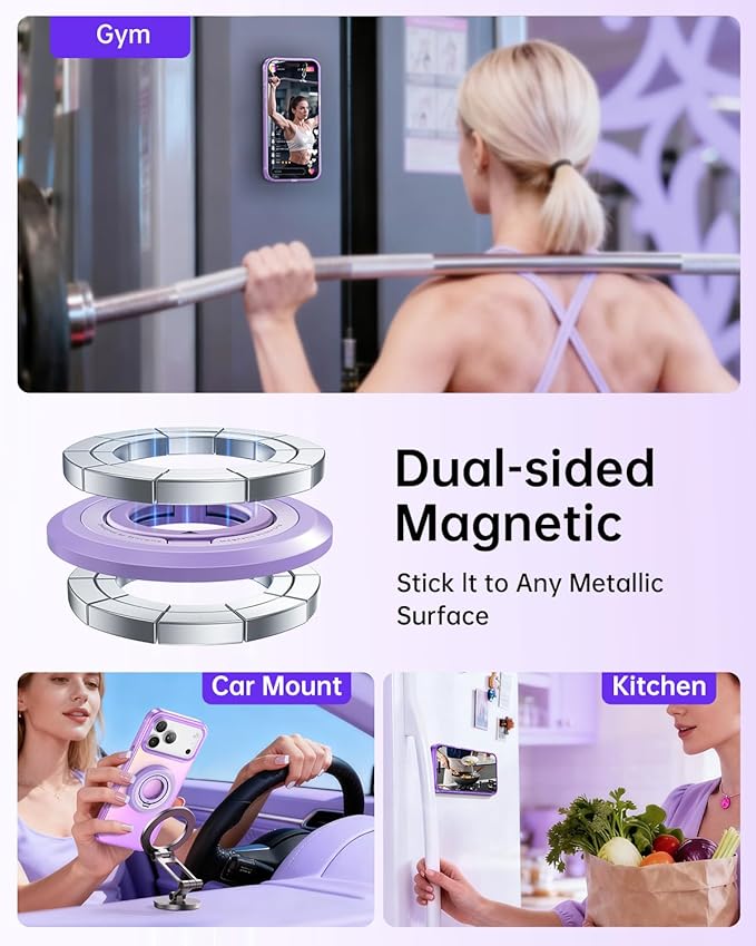 SYNCWIRE for MagSafe Phone Grip, Valentine's Galentine's Day Birthday Gifts for Her Women Mom Girlfriend Best Friends Sister Wife Teen Girl Magnetic Phone Ring Holder Kickstand