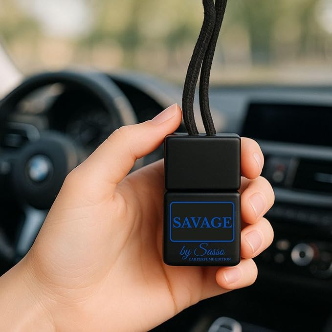 Car Diffuser Duo “Savage & Night Blue” – Inspired by Bestselling Men’s Fragrances – 90-Day Duration – Premium Car Air Fresheners - Fragrance By Sasso