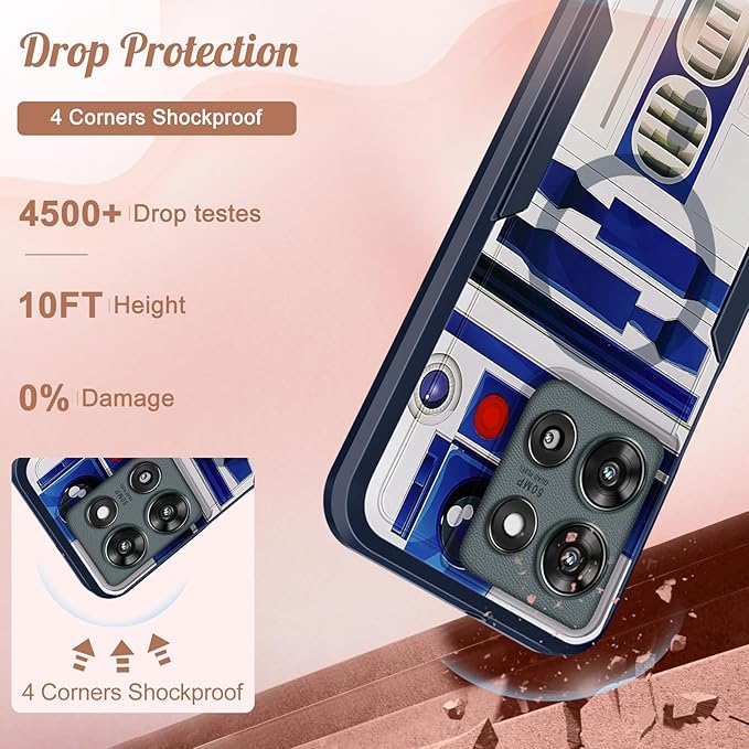 for Moto G 2025 Case Women - Compatible with MagSafe Cute Girls Boys Magnetic Protective Phone Cover Cool Blue Unique Heavy Duty Shockproof Design for Motorola Moto G 5G 2025 Cases