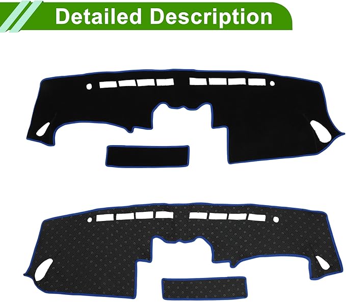 Dashboard Cover for Nissan 350Z 2003-2009 Non-Slip Interior Dash Cover Mat Polyester Silicone