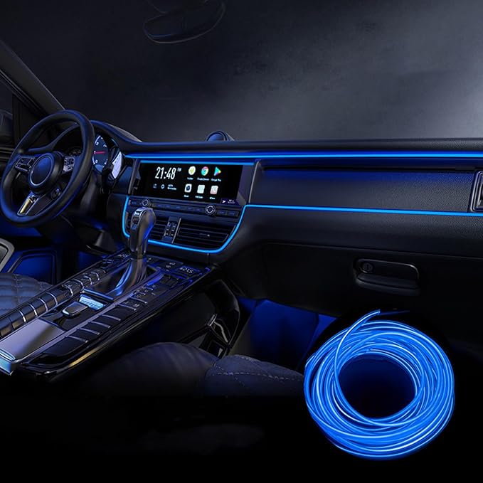 Car Interior Lights for Corvette C5 C6 C7 C8 V8 LED Car Interior Atmosphere Lamp Car Ambient Lighting Kits,Blue