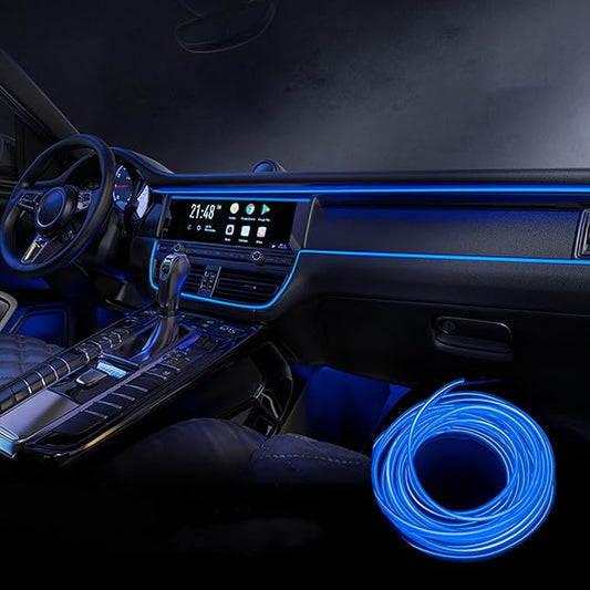 Car Interior Lights for Corvette C5 C6 C7 C8 V8 LED Car Interior Atmosphere Lamp Car Ambient Lighting Kits,Blue