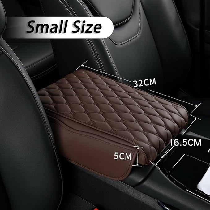 Car Center Console Cover for Honda Passport 2019 2020 2021 2022 2023 2024 2025, Thick Armrest Cushion Pad with Side Storage Pockets, Center Console Protector, Arm Rest Cover