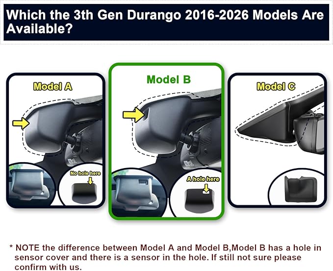 Mangoal Front 4K & Rear 1080P Dash Cam Custom Fit for Dodge Durango 2016-2026 (Model B), GT R/T SRT SXT,Integrated OEM Look, UHD 2160P, WiFi & App,128GB Card