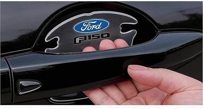 iPick Image for Ford F-150 2015 up Universal Car Door Handle Cup Protector Clear Decal Stickers, Pair - Official Licensed