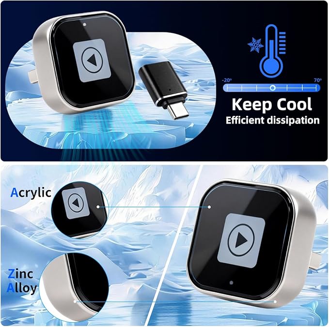 [2026 Upgrade] 2-in-1 Wireless CarPlay and Android Auto Adapter, Plug & Play, 5GHz Dual-Band Zero Latency, with USB/USB-C Converter, for iPhone/Android, Compatible with 99% Cars