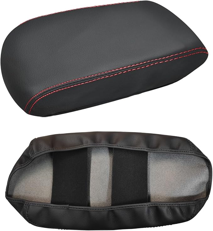 Compatible with Center Console Armrest Cover for Toyota RAV4 2013 2014 2015 2016 2017 2018 Leather Arm Rest Storage Box Lids Cushion Protector Pad