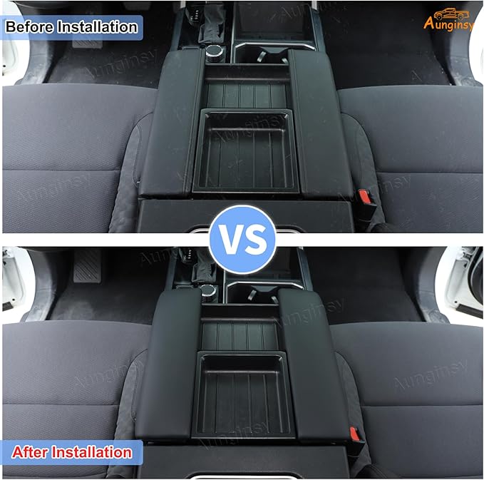 Upgrade Center Console Armrest Protector Cover Compatible with Toyota Tundra 2022+ & Sequoia 2023+, Central Control Armrest Seat Box Cover Cushion Lid Protector Pad Waterproof Anti-Scratch Accessories