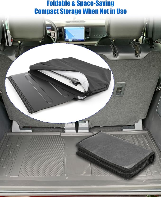 Front Hard Top Storage Bag Compatible with Ford Bronco 2/4 Door 2021 2022 2023, Off-Roading Roof Panel Bag Accessories
