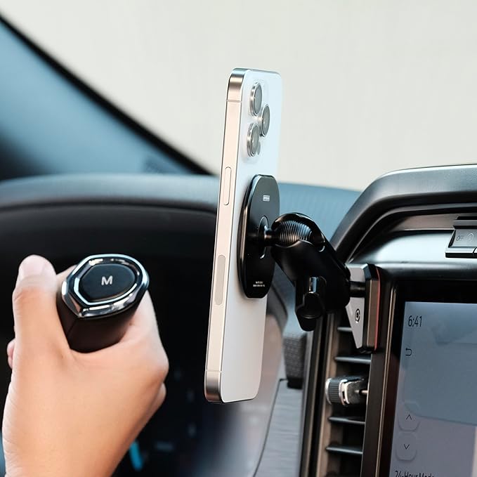 Offroam Non-Charging Phone Mount Made for MagSafe and Made for Ford F-150 2021-2026 Made for F-250/F-350 2023-2026 Made for F-150 Lightning XL & PRO 2022-2026 360-Degree, High Strength Magnets