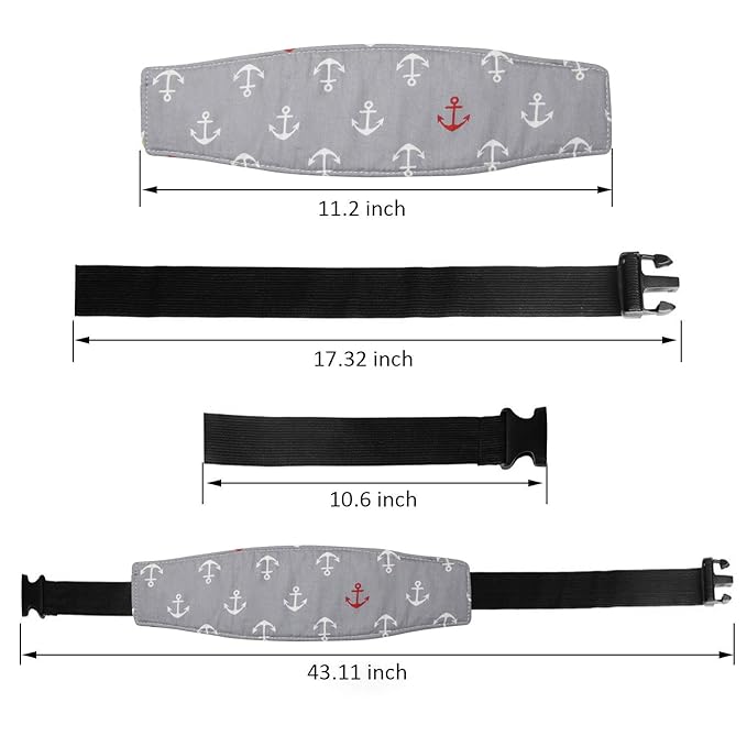 Baby Carseat Head Support,Car seat Straps Pillow Support Ban,Stroller Neck Relief Strap Headrest,Slumber Sling Sleep Positioner for Toddler Infants Child Children Kids(Gery Unicorn)