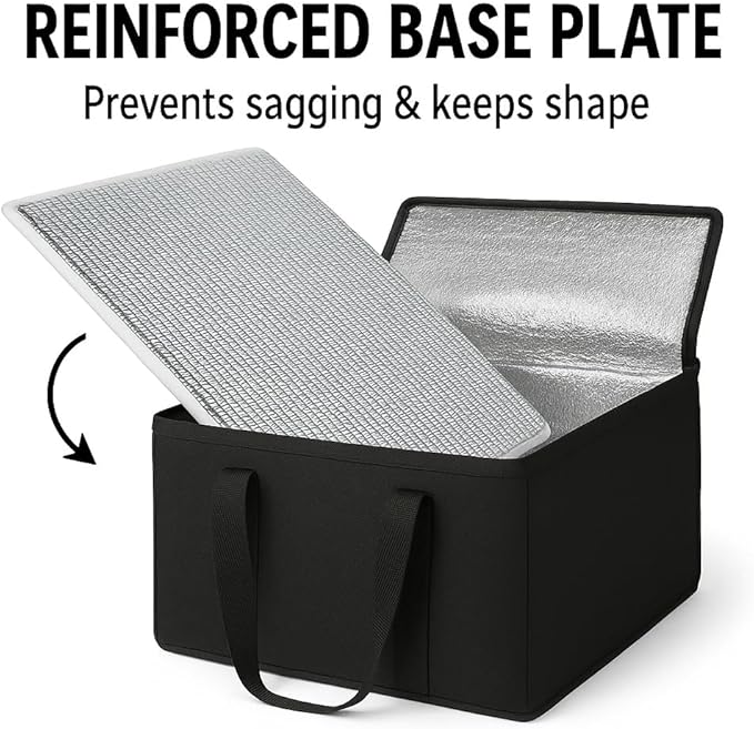 musbus Additional Bottom Plate XXXL Insulated Food Delivery Bag Cooler Bags heavy duty Catering Therma for doordash Keep Food Warm