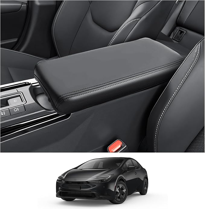 CDEFG for 2025-2026 Toyota Prius Armrest Cover for 2023 2024 2025 2026 Prius Center Console Cover 2023-2026 Prius Limited Prime XSE Accessories Middle Console Pad Prius Arm Rest Protector