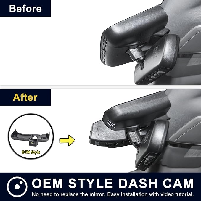 Mangoal 4K Dash Cam Custom fit for Toyota Tundra 2022-2026 & Sequoia 2023-2026 (Model B), Limited SR SR5 TRD Pro Limited Platinum (Gen3), UHD 2160P Video, WiFi & App, Easy to Install, GPS, 64GB Card