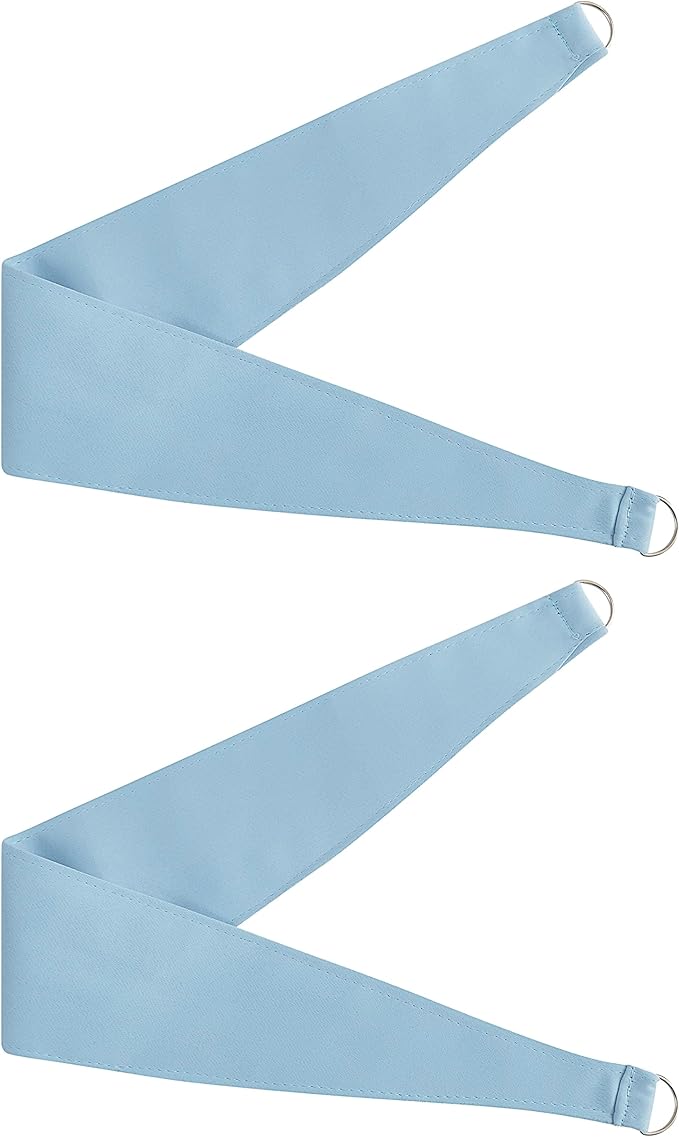 Bujasso Sky Blue 80% Blackout Curtains with Sheer Overlay Mix and Match Double Layer Thermal Insulated Window Panels 84 inch for Living Room Bedroom Blue Drapes with Tiebacks Grommet Top 37" Wx84 Lx2