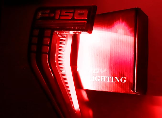 iJDMTOY Brilliant Red LED Background Illumination Lighting Kit Compatible with 2021-up Ford F150 Side Fender Emblem