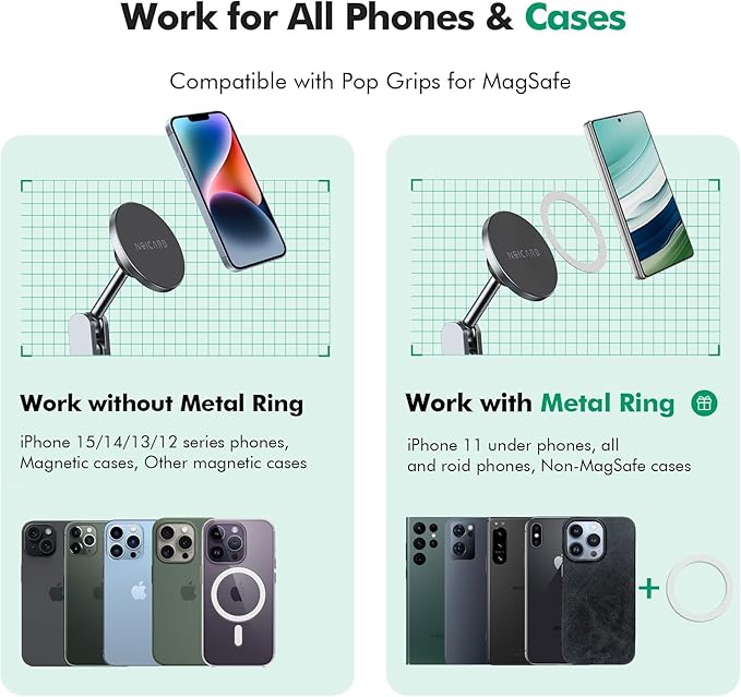 for Tesla Phone Mount,for Mag-Safe Door-Install Phone Holder, Compatible with Model Y (2025-2019) & Model 3 (2023-2017), Magnetic Car Phone Mount for iPhone 17/16/15/14/13/12, Tesla Accessories