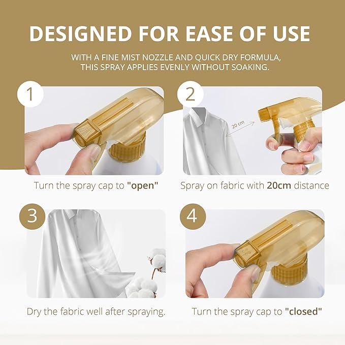 Fabric Refresher Spray - Enchanting Scenery - Wrinkle Release Spray & Fabric Softener Alternative - Odor Eliminator Deodorizer Spray for Clothes, Bedding and Home Use