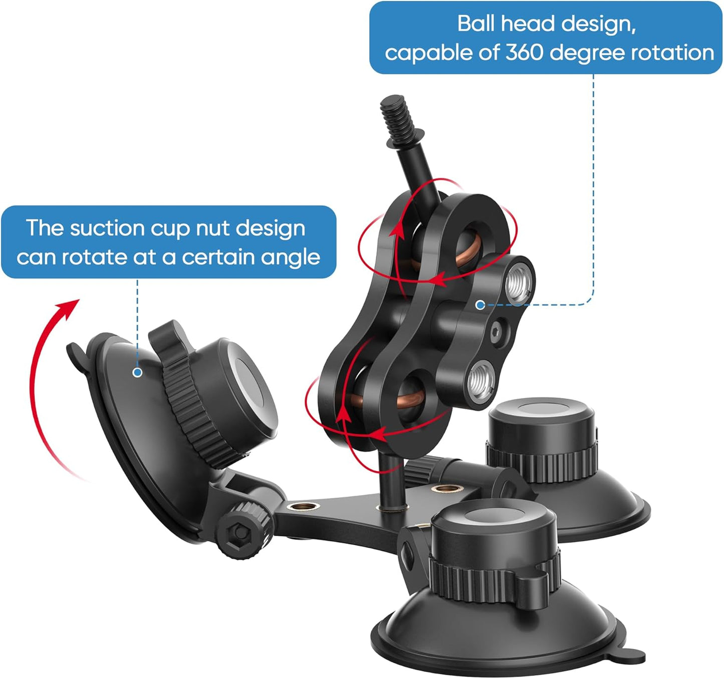Radar Detector Mount, Triangular Suction Cup Mount,Windshield Radar Detector Suction Cup Bracket (for MAX, MAX2, 2015-2019 MAX 360 Radar)