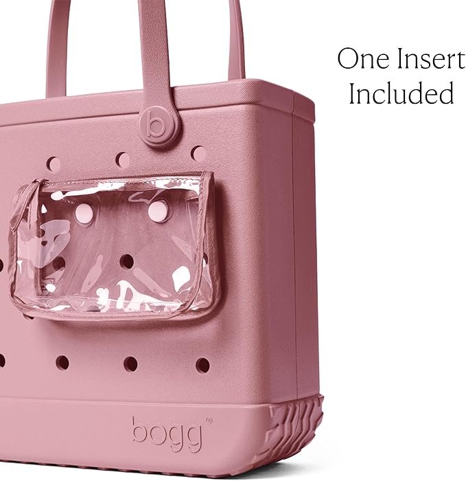 BOGG BAG Medium Tote – 15” x 12.5” x 5” – Durable, Washable, Tip-proof – Beach, Pool, Boat, Work, Sports (Blushing)