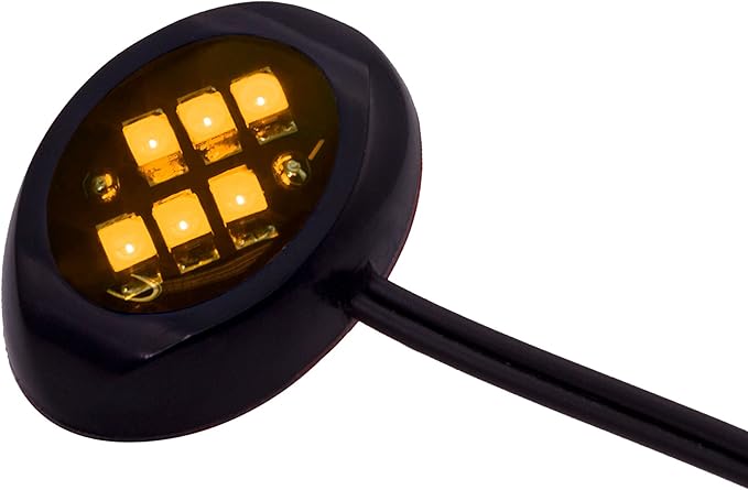 Oznium LED Modules (Round Black, Amber LED)