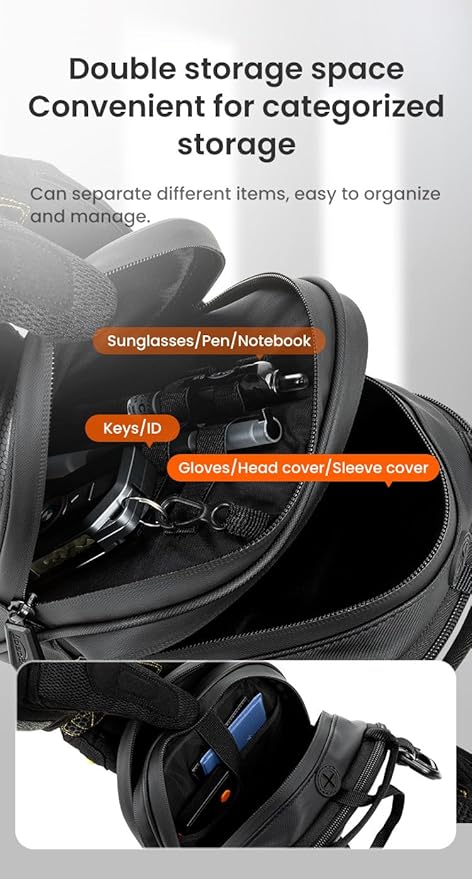 Loboo Motorcycle Tank Bag Expandable Motorcycle Bag, Magnetic Suction Quick Release ，Compatible With CFMOTO 400GT 450SR 450NK 650 GT 700CL-X 800MT 800NK