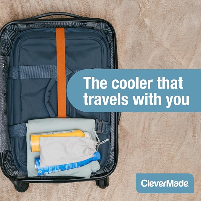 CleverMade Collapsible Insulated Cooler Bag – Leakproof Soft Cooler for Beach, Travel, Car – Bottle Opener