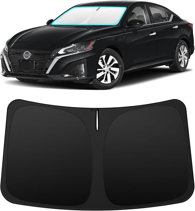 INSAUTO Custom Fit Windshield Sun Shade Accessories for Nissan Altima 2019-2026, Foldable Front Window Sunshade, UV & Heat Reflector, Keeps Interior Cool, Includes Storage Bag