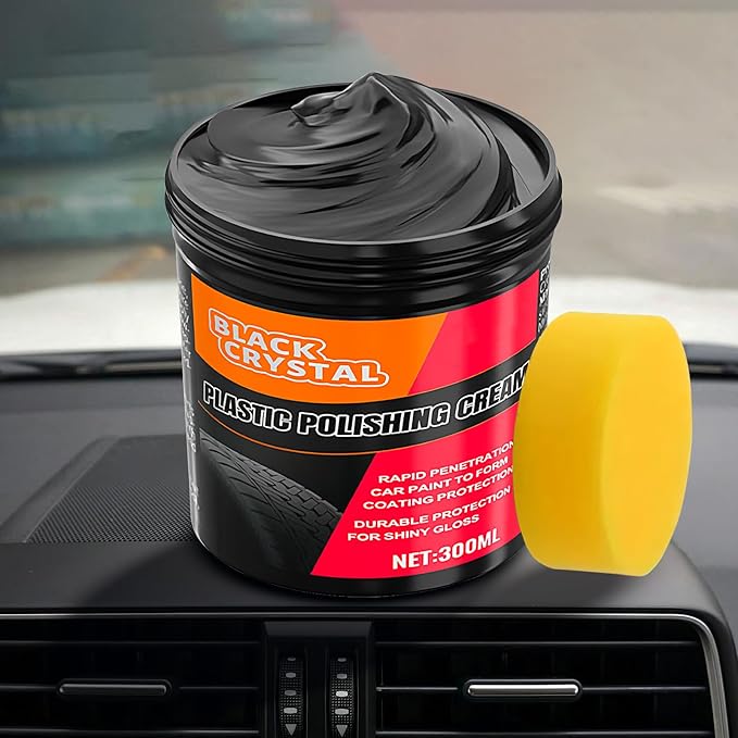 Trim Restorer Automotive, high-Performance, Modern, Portable, – Car Dashboard 300g Detailing, Supplies Cleaner Paste Coating, Long Lasting Metal Plating Parts | Multipurpose Outdoor Indoor Utility